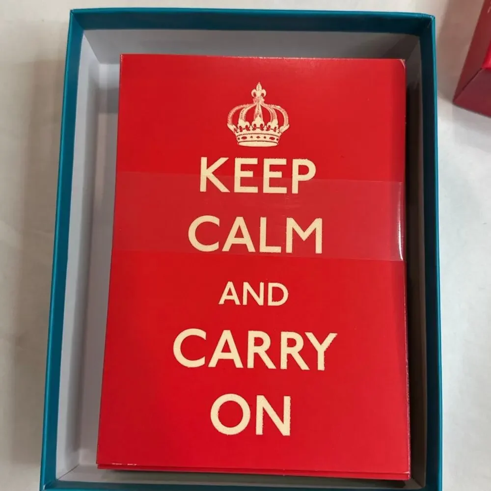 Keep calm notecard set